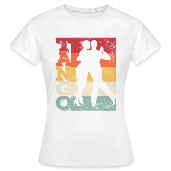 Tango Argentino Milonga Vals Tango - Frauen T-Shirt - Weiß - Vorne - AI Model Female 172 dark (172cm)