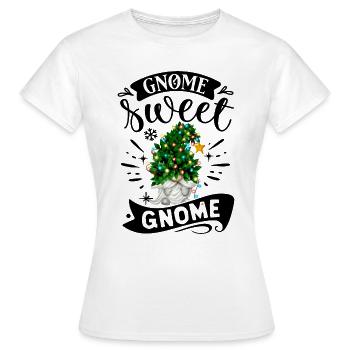 Noël Gnomies Gnome Sweet Gnome Noël Gnome - T-shirt Femme - blanc - Devant - AI Model Female 172 dark (172cm)