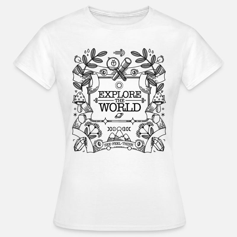 Explore The World - Women's T-Shirt - white