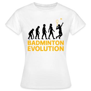 Badminton Evolution Frau Smash Cool - Frauen T-Shirt - Weiß - Vorne - AI Model Female 172 dark (172cm)