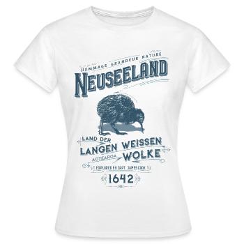 Aotearoa - Neuseeland - Frauen T-Shirt - Weiß - Vorne - AI Model Female 172 dark (172cm)