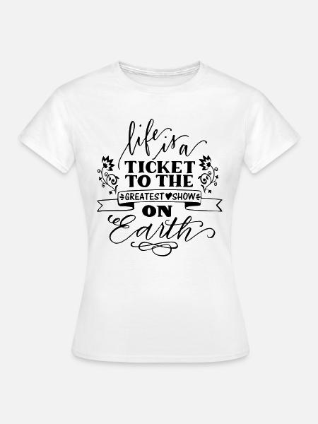 Life - Frauen T-Shirt - Weiß