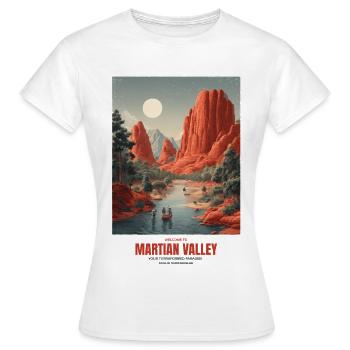 Vallée de la Martienne - T-shirt Femme - blanc - Devant - AI Model Female 172 dark (172cm)