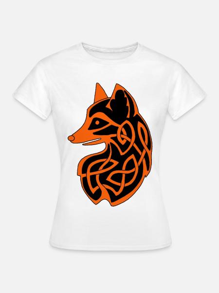 Keltischer Fuchs - Frauen T-Shirt - Weiß