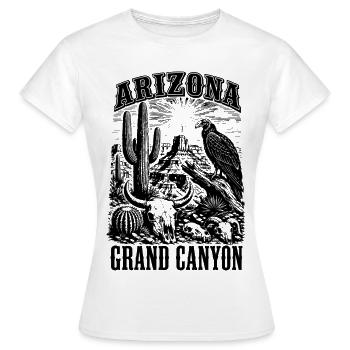 Arizona Grand Canyon Desert Silhouette - Women's T-Shirt - white - Front - AI Model Female 172 dark (172cm)