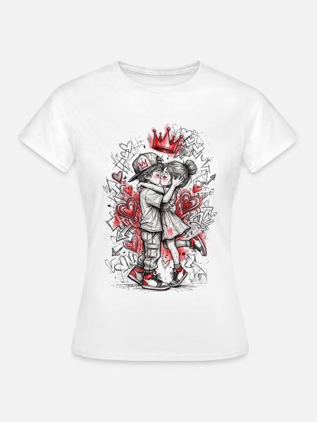 Die große leidenschaftliche Liebe - Frauen T-Shirt - Weiß
