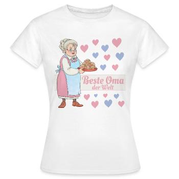 Best grandma in the world - Women's T-Shirt - white - Front - AI Model Female 172 dark (172cm)