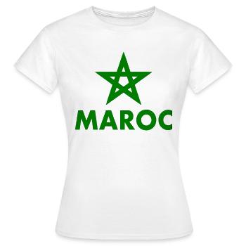 Morocco - Women's T-Shirt - white - Front - AI Model Female 172 dark (172cm)