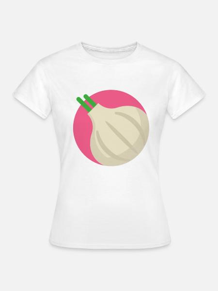 Knoblauch Gewürz Gemüse Gesund - Frauen T-Shirt - Weiß