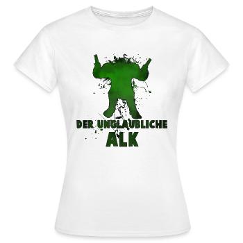 L’incroyable alk - T-shirt Femme - blanc - Devant - AI Model Female 172 dark (172cm)