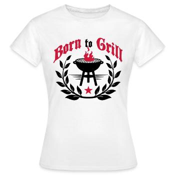 Né à grill-né à Griller grill-né - T-shirt Femme - blanc - Devant - AI Model Female 172 dark (172cm)