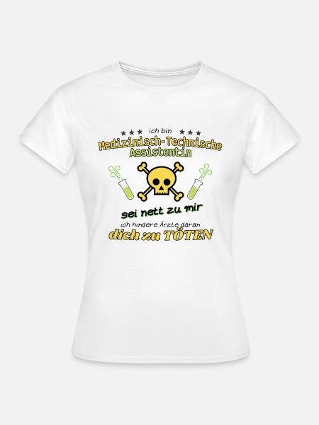 MTA sei nett zu mir - Frauen T-Shirt - Weiß
