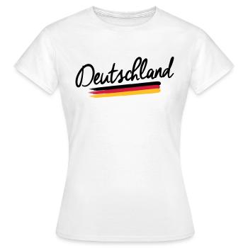 Germany - Germany - Federal Republic of Germany - Women's T-Shirt - white - Front - AI Model Female 172 dark (172cm)