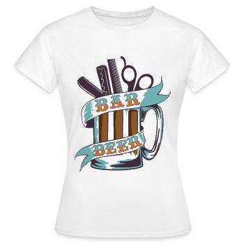 Barber Beer - Frauen T-Shirt - Weiß - Vorne - AI Model Female 172 dark (172cm)