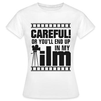 Cinéaste - T-shirt Femme - blanc - Devant - AI Model Female 172 dark (172cm)