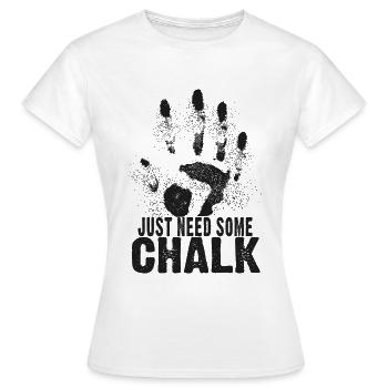Bloc de craie - T-shirt Femme - blanc - Devant - AI Model Female 172 dark (172cm)
