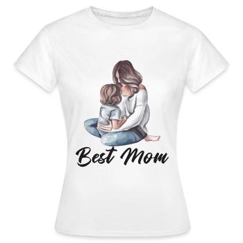 Best Mom - Frauen T-Shirt - Weiß - Vorne - AI Model Female 172 dark (172cm)
