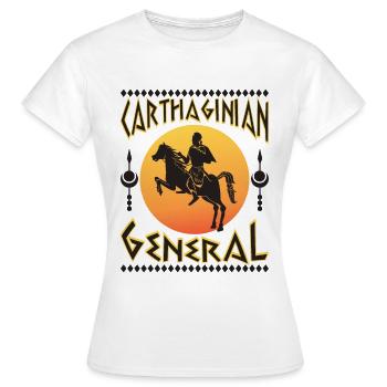 Karthagischer General - Frauen T-Shirt - Weiß - Vorne - AI Model Female 172 dark (172cm)