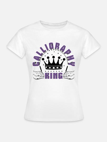 Kalligraphie König - Frauen T-Shirt - Weiß