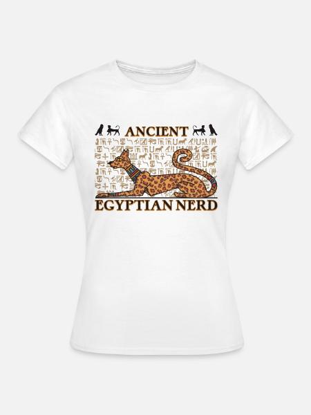Altägyptischer Nerd - Frauen T-Shirt - Weiß