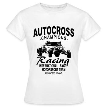 Autocross - Buggy - 4x4 - Offroad - Women's T-Shirt - white - Front - AI Model Female 172 dark (172cm)