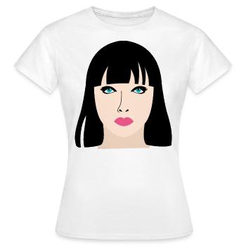 Cadeau de poupée manga - T-shirt Femme - blanc - Devant - AI Model Female 172 dark (172cm)