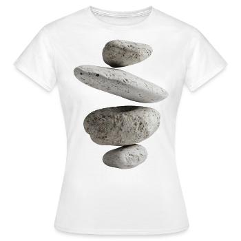 Pierres - T-shirt Femme - blanc - Devant - AI Model Female 172 dark (172cm)