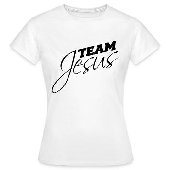 Équipe catholique Jésus-Christ évangélique - T-shirt Femme - blanc - Devant - AI Model Female 172 dark (172cm)