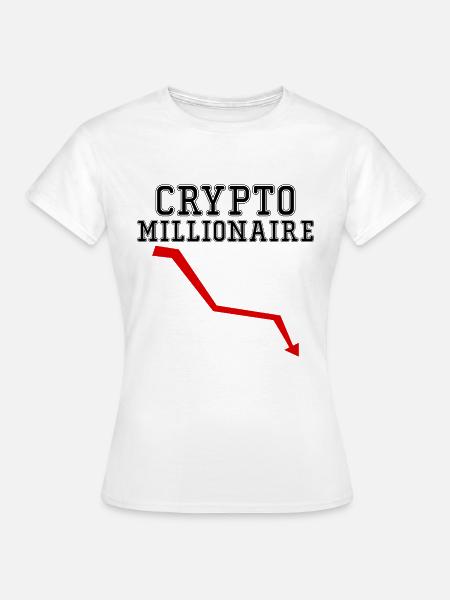 Lustiger Krypto-Millionär Bitcoin ETH - Frauen T-Shirt - Weiß