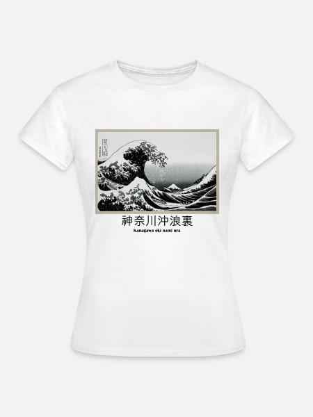 Japan The Big Wave - Frauen T-Shirt - Weiß