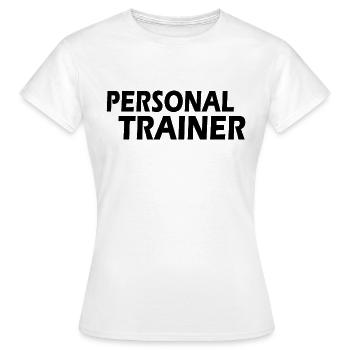 Personal trainer - Women's T-Shirt - white - Front - AI Model Female 172 dark (172cm)
