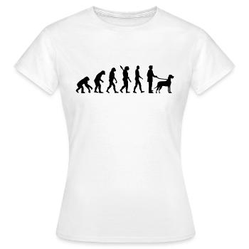 Dogge - Frauen T-Shirt - Weiß - Vorne - AI Model Female 172 dark (172cm)