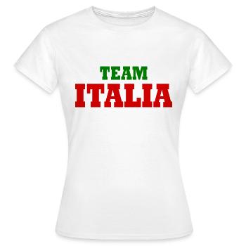 Italy - Women's T-Shirt - white - Front - AI Model Female 172 dark (172cm)