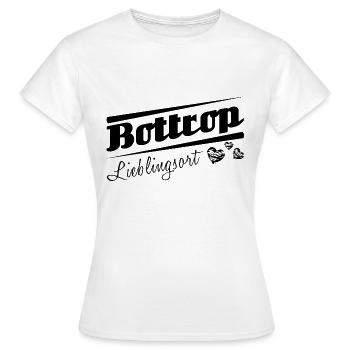 Bottrop - Lieblingsort mit Stadtnamen - Frauen T-Shirt - Weiß - Vorne - AI Model Female 172 dark (172cm)