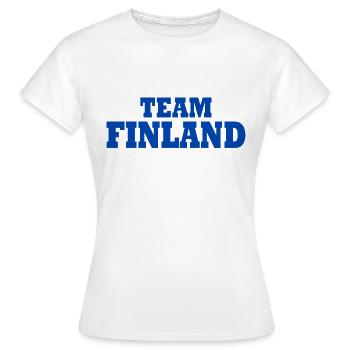 Finland - Women's T-Shirt - white - Front - AI Model Female 172 dark (172cm)