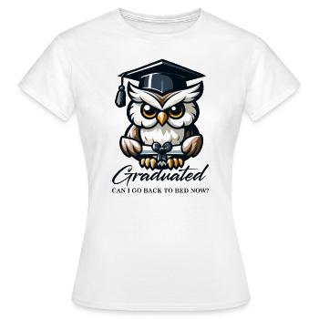 Diplôme d’études supérieures Diplômé - T-shirt Femme - blanc - Devant - AI Model Female 172 dark (172cm)