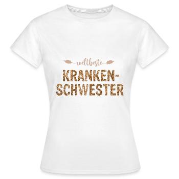 meilleur cadeau du monde meilleur infirmière merci - T-shirt Femme - blanc - Devant - AI Model Female 172 dark (172cm)