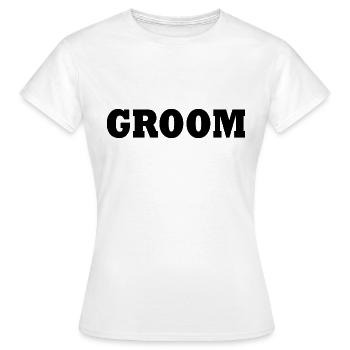 Groom - Frauen T-Shirt - Weiß - Vorne - AI Model Female 172 dark (172cm)