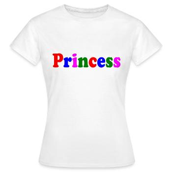 Princess - Women's T-Shirt - white - Front - AI Model Female 172 dark (172cm)