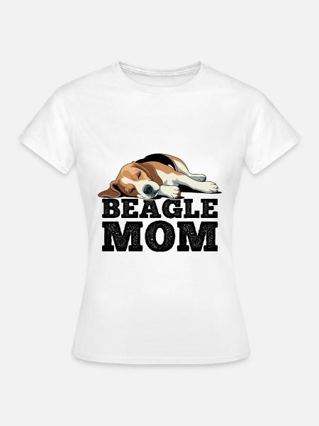 Beagle Mama - Frauen T-Shirt - Weiß