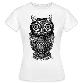 Chouette chouette hibou - T-shirt Femme - blanc - Devant - AI Model Female 172 dark (172cm)