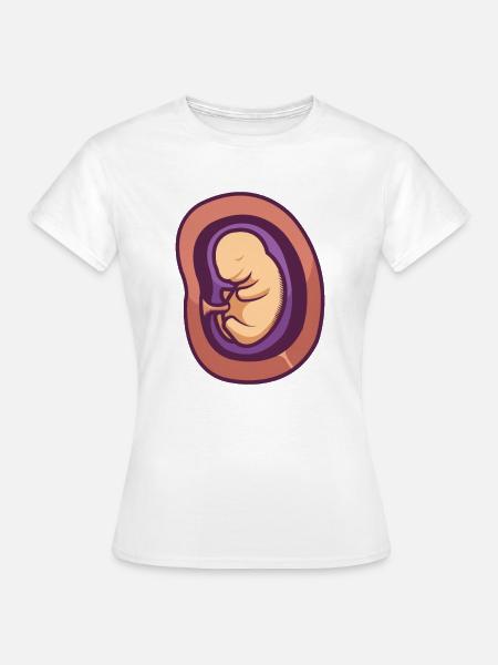 Ein Baby im Mutterleib. - Frauen T-Shirt - Weiß