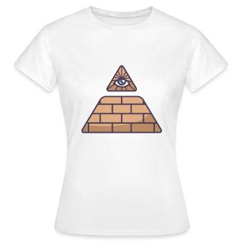 Conspiracy Theory - Women's T-Shirt - white - Front - AI Model Female 172 dark (172cm)