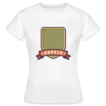 Badge de Ranger - T-shirt Femme - blanc - Devant - AI Model Female 172 dark (172cm)