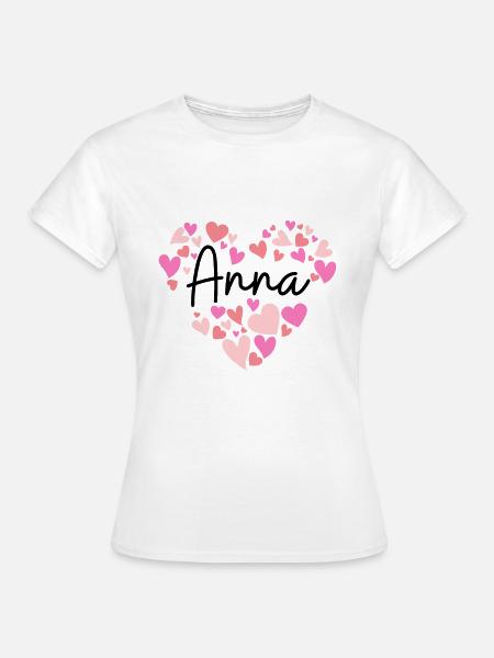 Ich liebe Anna - Frauen T-Shirt - Weiß