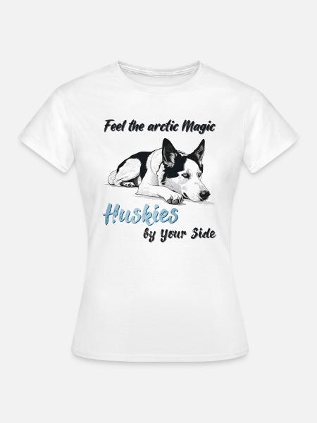 Husky Magic - Frauen T-Shirt - Weiß