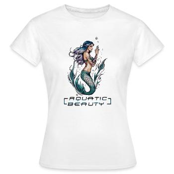Beauté aquatique : Sirène enchanteresse - T-shirt Femme - blanc - Devant - AI Model Female 172 dark (172cm)