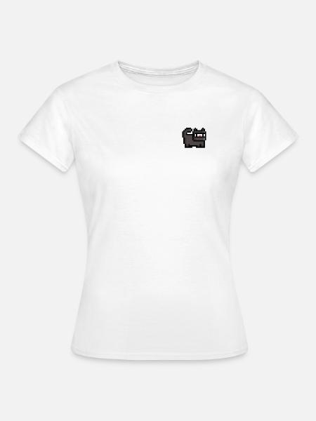 Retro Ninja Katze - Frauen T-Shirt - Weiß