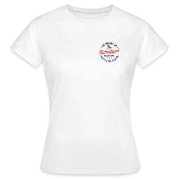 Ruhestand Retro Liegestuhl Abschied Rente - Frauen T-Shirt - Weiß - Vorne - AI Model Female 172 dark (172cm)
