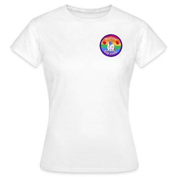LGBTQ licorne coeur - T-shirt Femme - blanc - Devant - AI Model Female 172 dark (172cm)